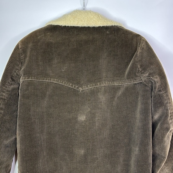 Vintage Towncraft Penney's Brown Sherpa Lined Western Button Up Jacket Size 36 - Picture 5 of 12